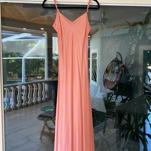 FLANNEL ESSENTIAL SLIP in LANTANA size 1 100% SILK CORAL